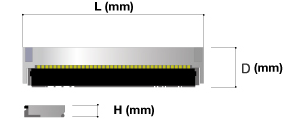 Connector Dimension (1 piece Type)