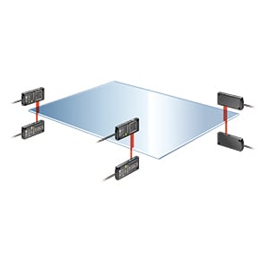 Glass substrate positioning