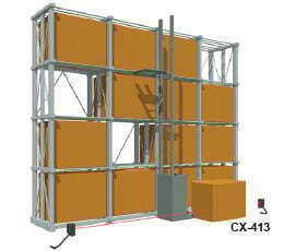 Detecting box collapsing within the rail of stacker crane