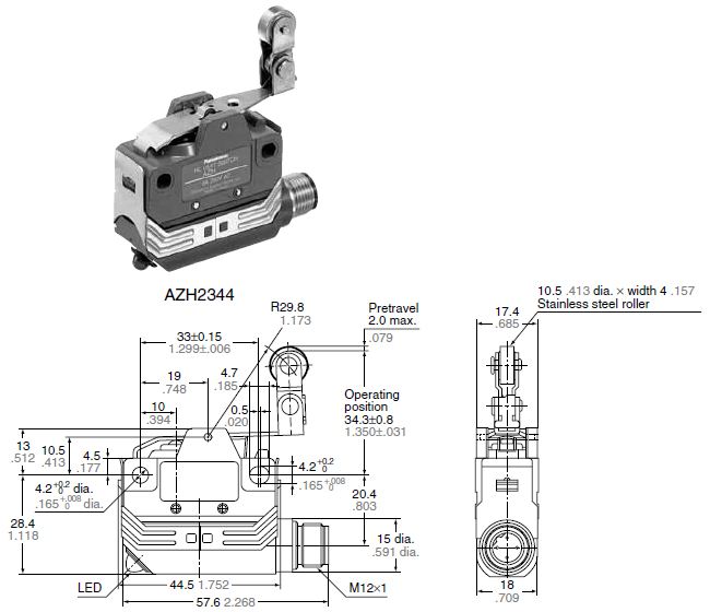 One-way short roller lever