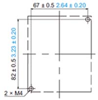 Mounting hole dimensions