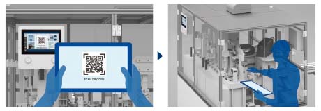 Quickly bring up the screen you want to see! Contributes to increased maintenance efficiency