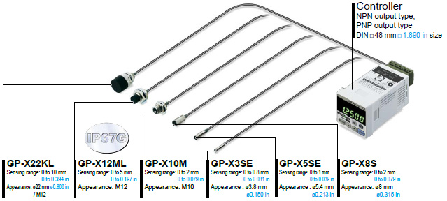 IP67g sensor head variation