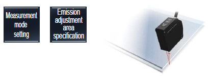 For measurement of glass height and thickness