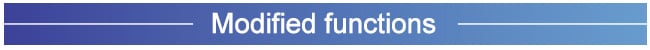 Modified functions