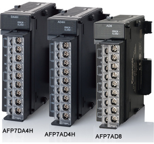 Analog input and output units