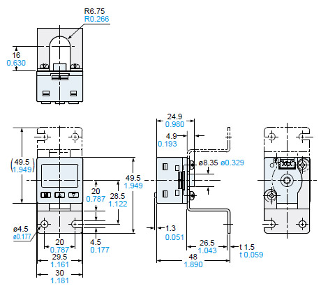 Assembly dimensions