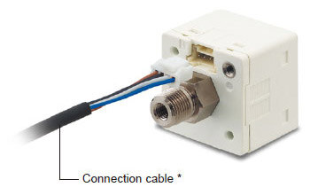 Connector attached cable (2m 6.562 ft), as an accessory, can be connected easily with one-touch connection.