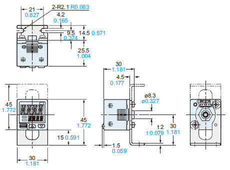 Assembly dimensions