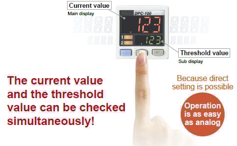 Dual display + Direct setting