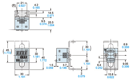 MS-DP1-6 Assembly dimensions