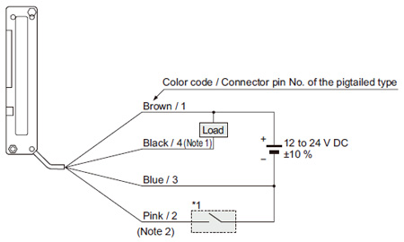 NPN output type NA1-PK5 NA1-5 Wiring diagram