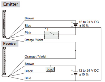 NPN output type Wiring diagram