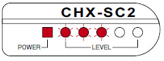 When light from the emitter is incident, the level indicator LEDs light up and the sound tone increase. The buzzer starts sounding when 3 or 4 LEDs of the level indicator light up.