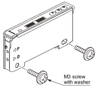 Mounting When using screws with washers