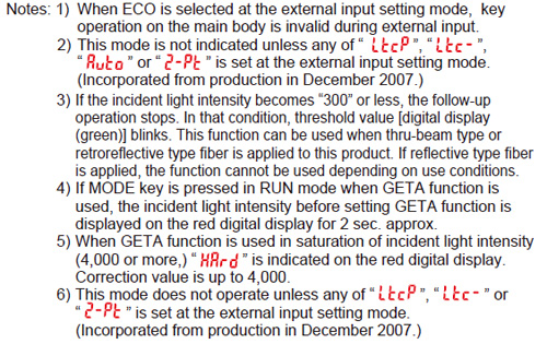 PRO mode Notes