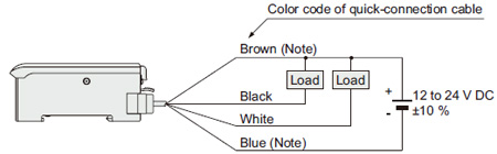 NPN output type FX-305 Wiring diagram