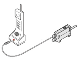 Checking of LED light of cordless telephone