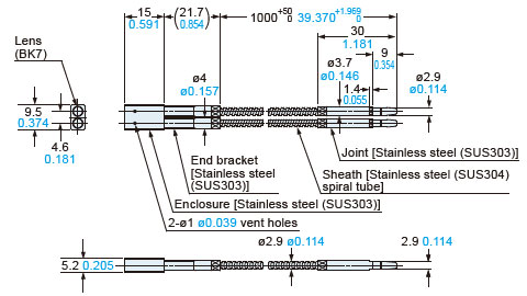 FD-KZ50V dimensions