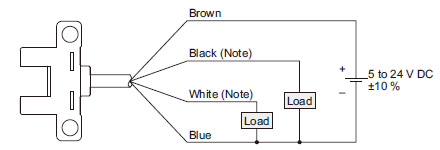 PNP output type Wiring diagram