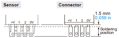 Soldering (Both connector CN-14 and sensor)