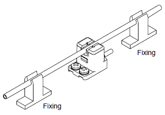 Please prepare the auxiliary fitting for fixing the tube separately.