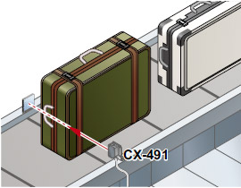 Passage confirmation of object on a conveyor belt