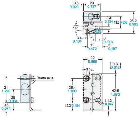 Assembly dimensions