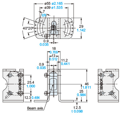 Assembly dimensions