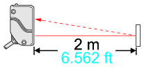 Long sensing range 2 m 6.562 ft