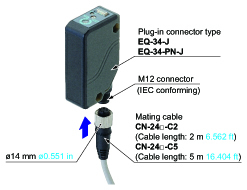 Plug-in connector type is available