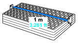 Long sensing range: 1 m 3.281 ft [EX-19□]