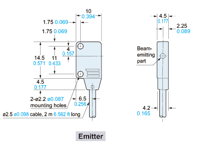 EX-11EA□, EX-11EB□, EX-13EA□, EX-13EB□, EX-19EA□, EX-19EB□ Emitter