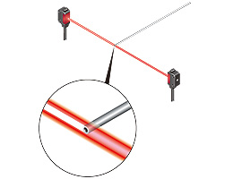 Detecting tip of very thin pipe