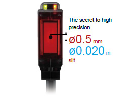 Dependable technology yields high precision -Small receiver aperture for precision detection