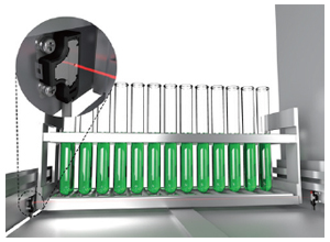 Detection of presence / absence of test tube tray