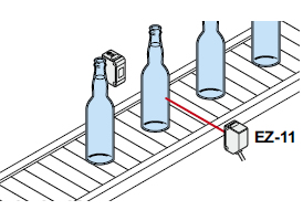 Detecting presence of liquid in colored bottle