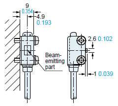 MS-EXL2-2 Assembly dimensions