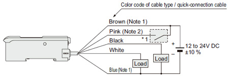 PNP output type LS-401P(-C2) I/O Wiring diagram