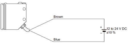 Wiring diagrams Emitter of thru-beam type sensor