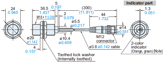 GX-18MU(B)-J GX-F18MU-J