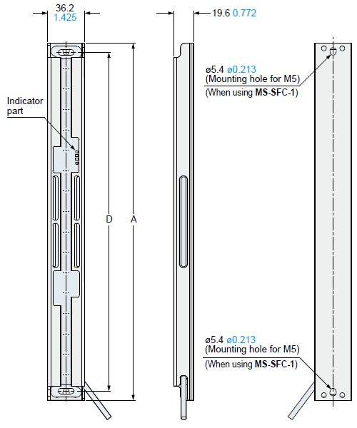 Assembly dimensions