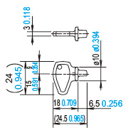 Manual unlocking key