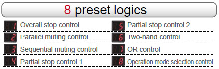 8 preset logics