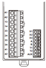 Terminal arrangement diagram