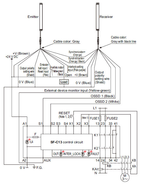 For PNP output (minus ground)