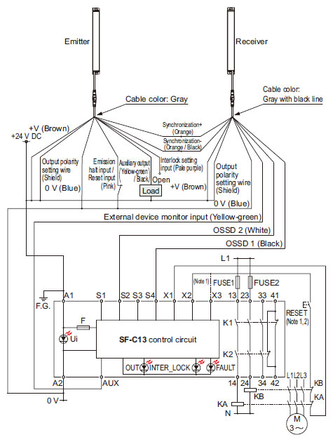 For NPN output (plus ground)