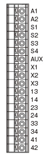 Terminal arrangement diagram