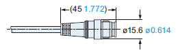 Connector of the pigtailed type (with muting function) SF4B-□CA-J05