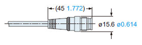 Connector of the pigtailed type (with muting function) SF4B-□CA-J05